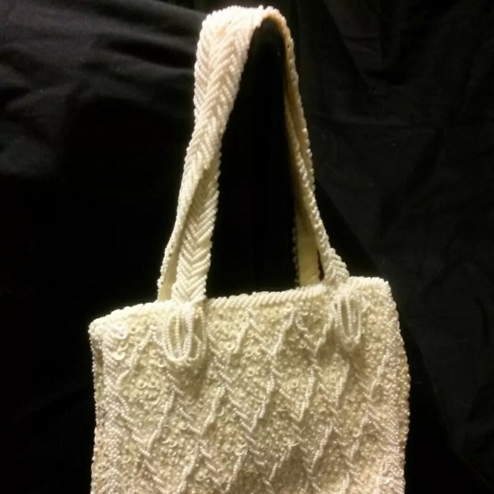 Glass Beads and Sequins Purse